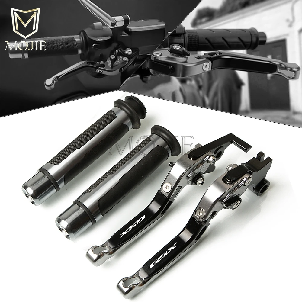 

Motorcycle CNC Adjustable Brake Clutch Levers Handlebar Hand Grips Set For Suzuki GSX 250R GSX250R GSX 250 R 2017-2019 2018