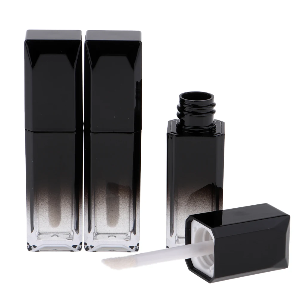 Lot 3pcs Lip Gloss UV Bottle Balm Cosmetic Jar Empty Tube Small Containers With Application Wands