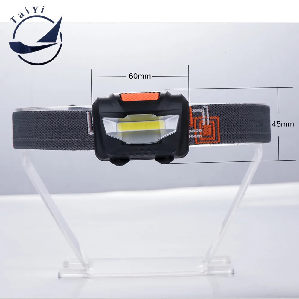 Мини 3 режима Водонепроницаемый COB светодиодный портативный пластиковый фонарик налобный фонарь для туризма для велоспорта кемпинга