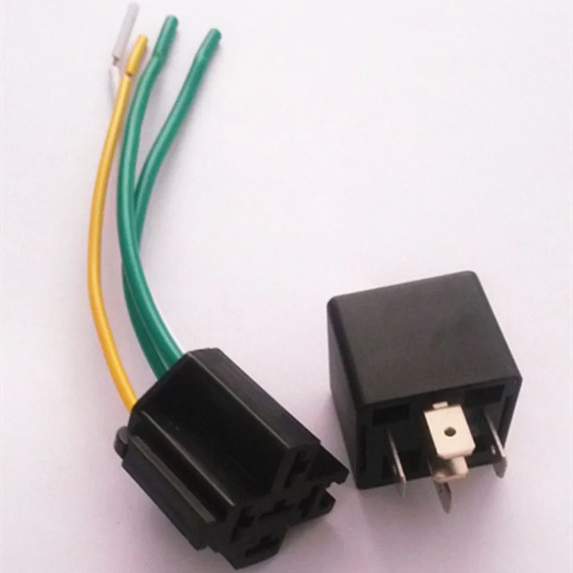 Aliexpress Com Buy New 12v Spst Relay Wire Socket Car