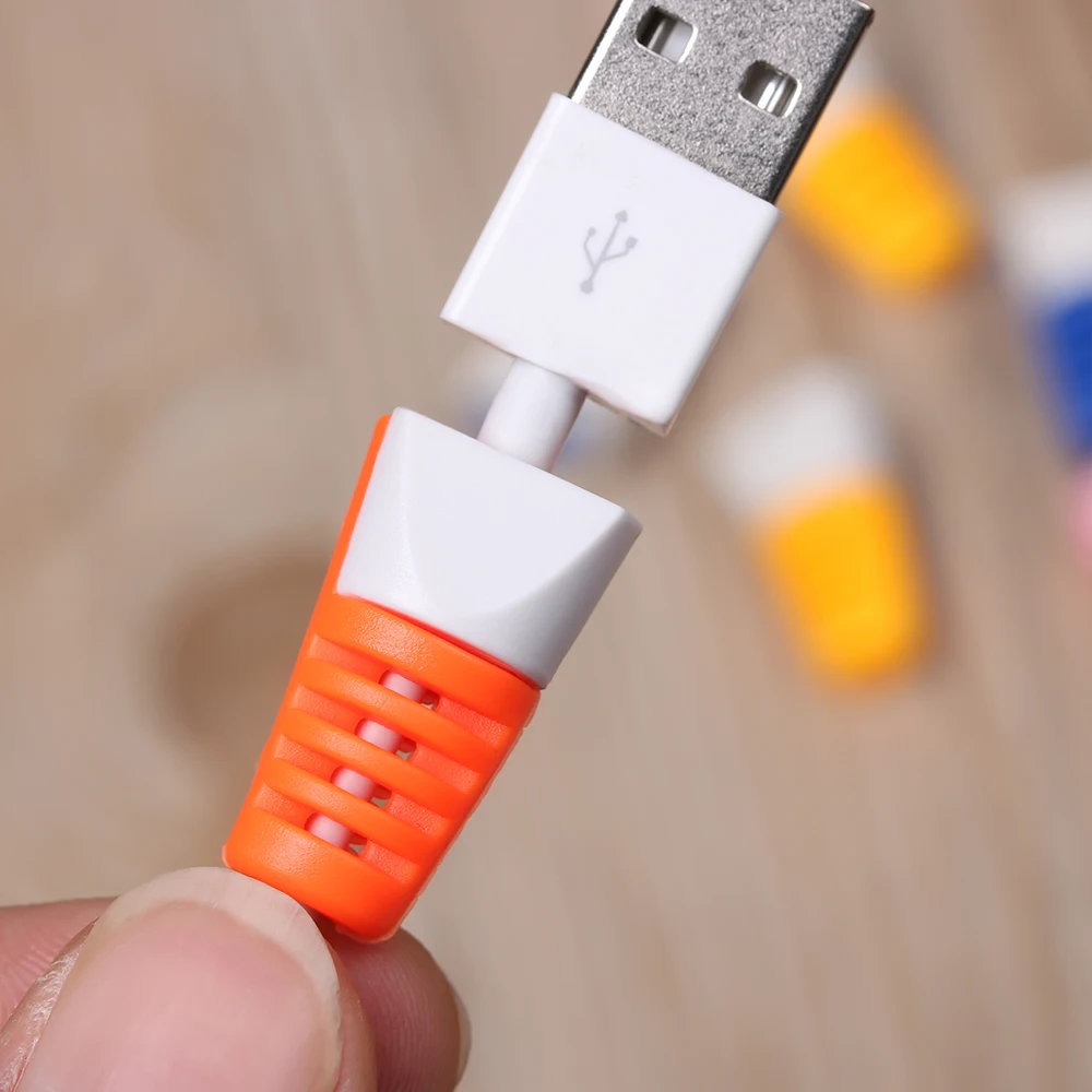 

2pcs Cable protector Bobbin winder Data Line Cover Case Rope Protection Spring twine For iPhone Android USB Earphone Cover