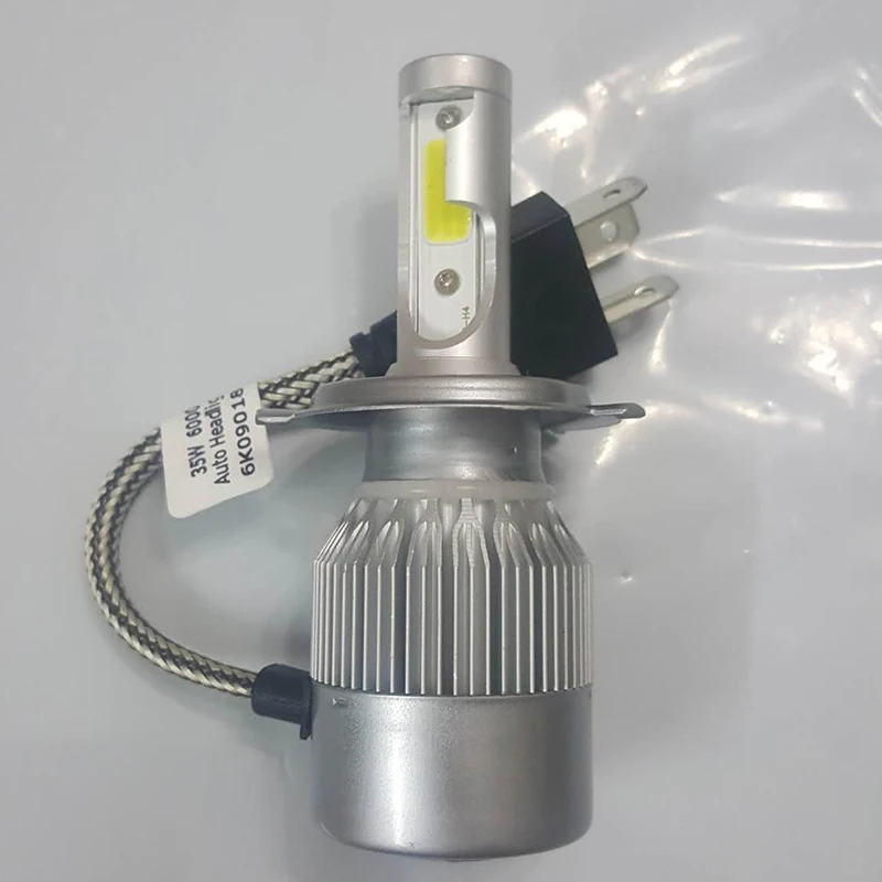 6000K 12V 35W COB HS1 H4 светодиодная фара для мотоцикла Honda Suzuki Yamaha Harley KTM moto xenon hi/lo Дальний