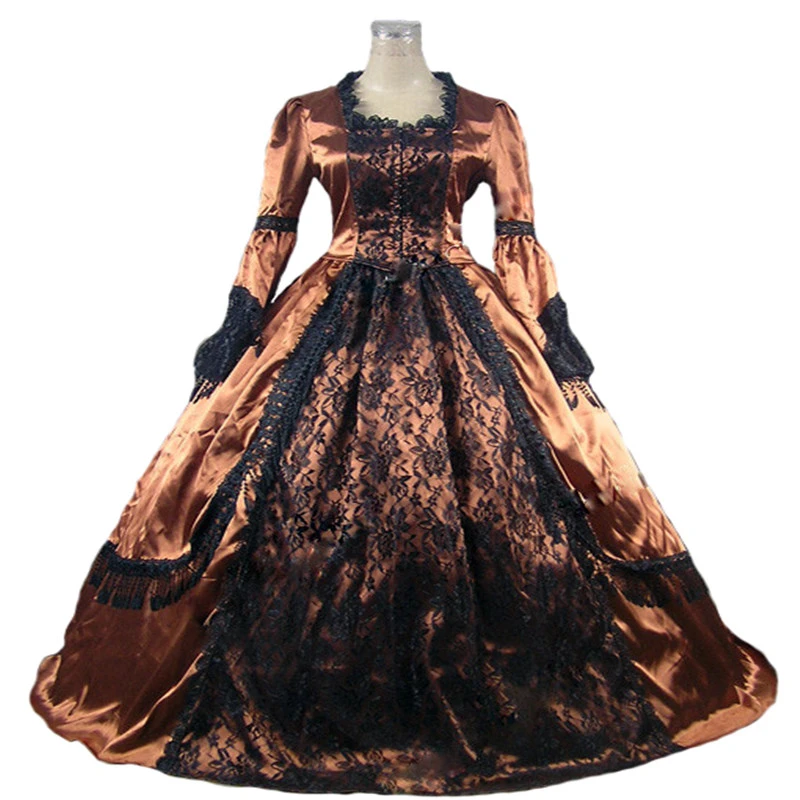 victorian style black dress