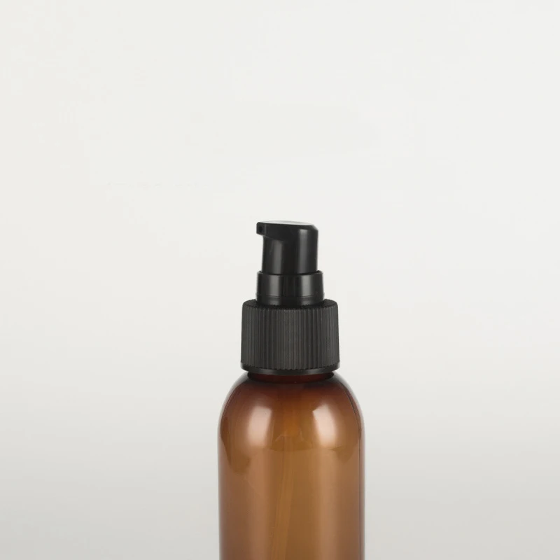 1pcs 150ml brown round shoulder lotion pump Shampoo shower gel empty bottle lotion hand sanitizer bottled travel wholesale BQ164