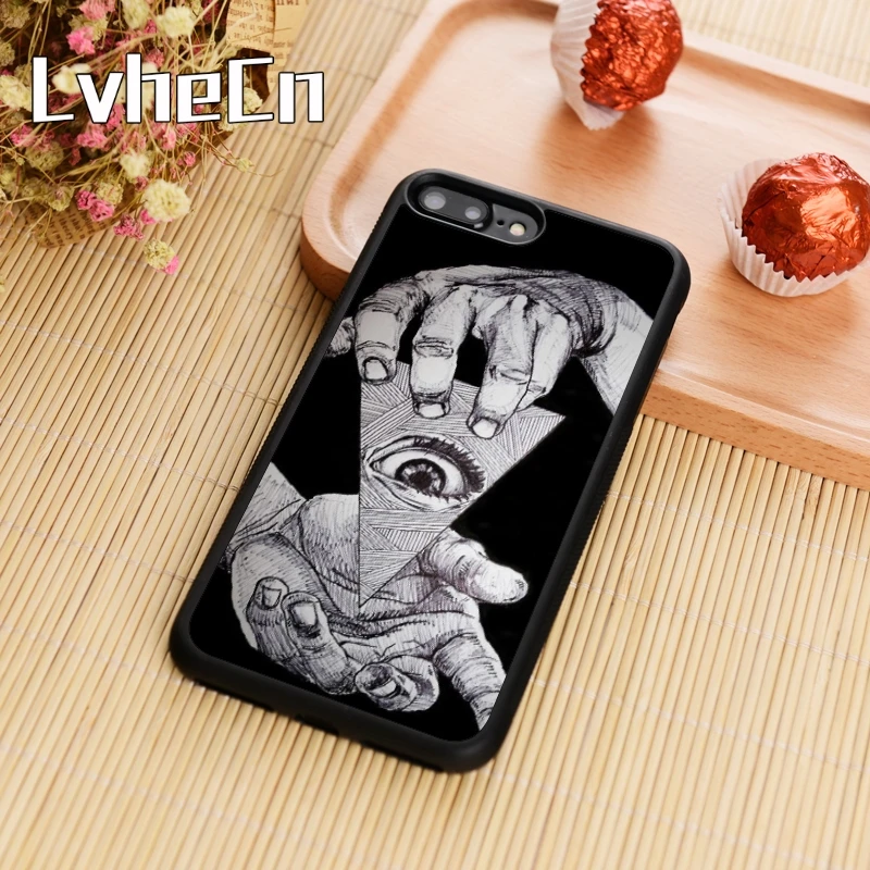 Чехол для телефона LvheCn Pyramid Illuminati eye чехол iPhone 5 6 6s 7 8 plus X XR XS max 11 Pro samsung Galaxy S7edge S8 S9 S10