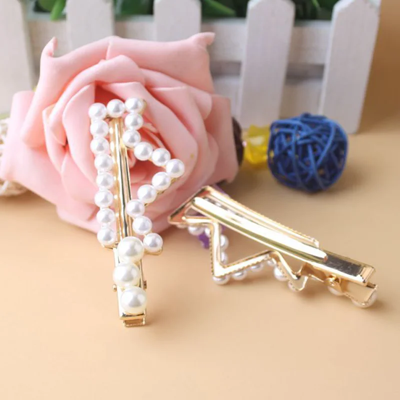

Fashion Women Pearl Hair Clip Barrette Beautiful Crown Hairpins Hair Styling Tools Accessories Hair Clip Crystal Elegant Hairpin
