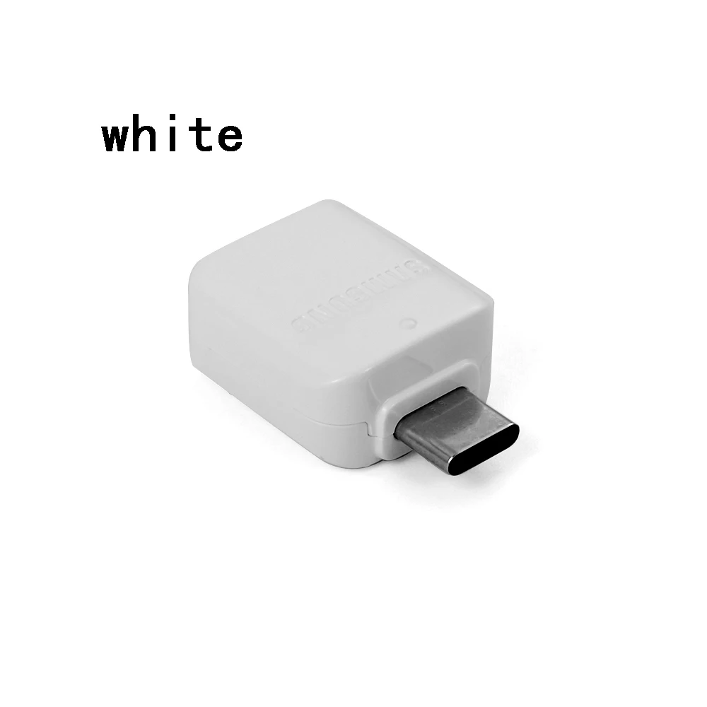 Usb type C OTG адаптер USB C Male-usb-кабель 10 см конвертеры для Macbook samsung S10 huawei USB для type-c OTG - Цвет: Белый