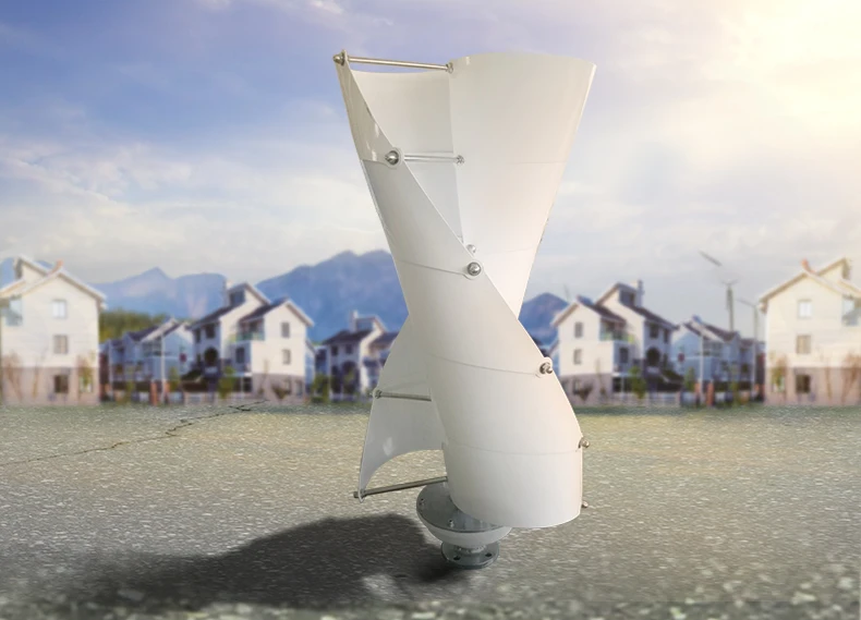 Residencial da Linha Vertical do Gerador de Turbina Vawt com Controlador do Carregador Pequeno Uso Central Eólica 100w200w300w400w 12 v - 24 Cheap Geradores de energia alternativa