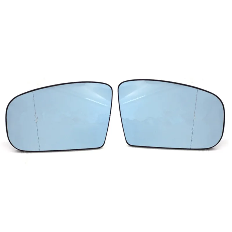 Left & Right Side Mirror Glass Pair For Mercedes W124, S124, W201 (190) - Replacement Glass Only