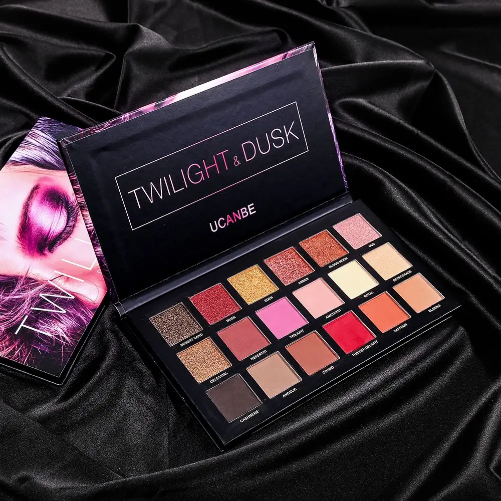 

Glitter Matte Eyeshadow Pallette Natural Long Lasting Eyeshadow Pallette Pro18 Colors Highly Pigmented Shimmer EyeShadow Palette