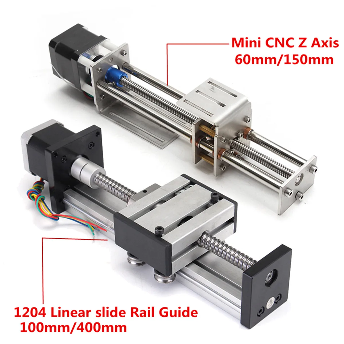 60/100/150 CNC Z оси для линейной направляющей/шариковый винт с ЧПУ линейные слайд ход Линейное движение DIY Линейное движение фрезерные 3 оси гравировка