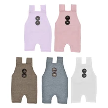 Детские штаны для фотосессии; реквизит для новорожденных; костюм для мальчиков и девочек; Детский комбинезон на пуговицах; наряд для фотосессии