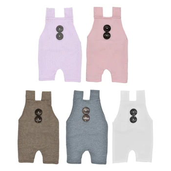 

Baby Photography Pants Newborn Props Boys Girls Costume Infant Buttons Romper Baby Photography Outfit