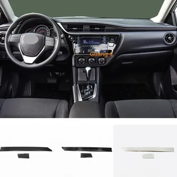 

car sticker styling inner Middle Console Central control navigation air-condition trim frame For Toyota Corolla Altis 2019-2020