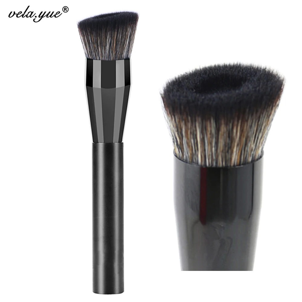 

vela.yue Pro Liquid Foundation Brush for Natural Flawless Look Angled Perfecting Face Buffing Bronzer Highligher Makeup Brush
