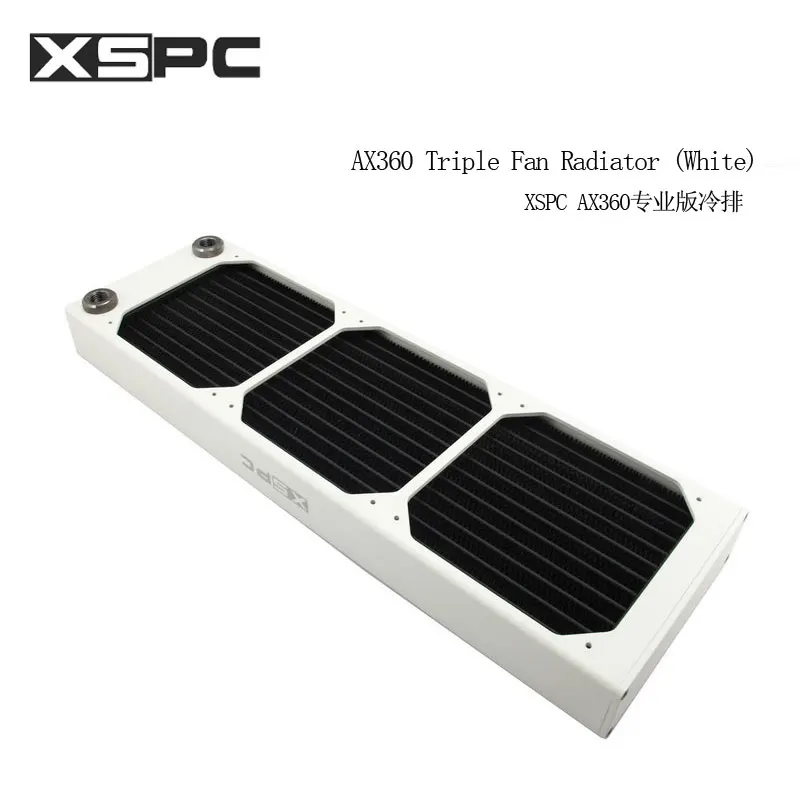 

XSPC 120/240/360/480mm G1/4"watercooling black/white copper radiator for 12cm fan computer heatsink cooler master 40mm thickness