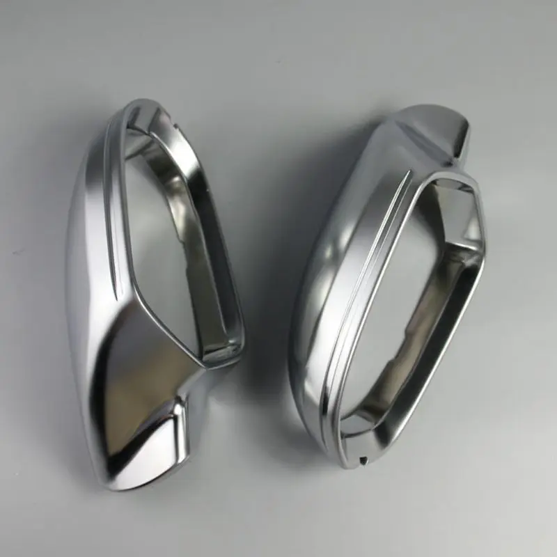 

1 Pair Car Rearview Mirror Shell Cover Protection Cap Matte Chrome for Aodi A6 C7 S6 2012-2018 Wing Mirror Cover Car Accessories