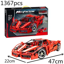 Technic Series Building Blocks Racing Ferraria 599GTB Sports Car F1 Enzo F40 Building Block Car Racing Model toys gift 303 1486pcs technical series the ultimate sliver champion f1 racing set compatible with 8458 21001 05033 building block car toys