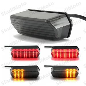 Image 1 - Motorcycle Accessories Integrated LED Tail Turn Signal Brake Light For Honda Grom 125 MSX Smoke 2014 2015 2016