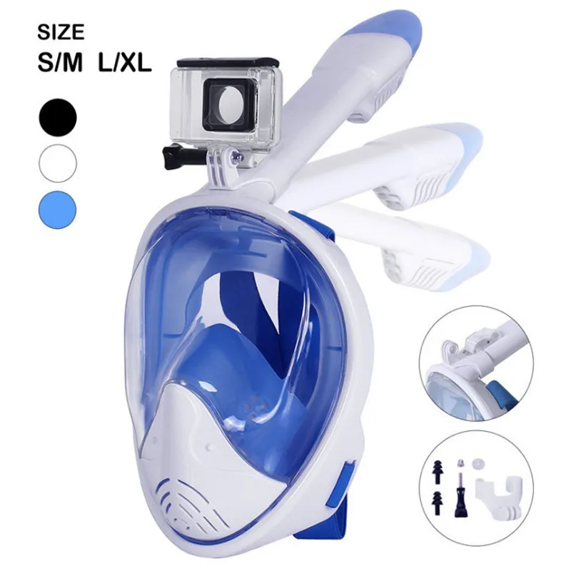 

Diving Mask Full Face Snorkeling Mask Underwater Anti Fog Seaview 180° Swimming Mask Scuba Spearfishing Training Dive Equipment