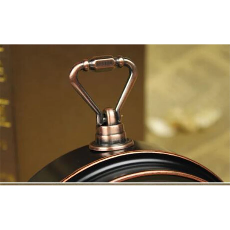 High Grade Vintage Alarm Clock Study Room Desk Table Clock Antique Bedside Wake Up Clock Metal Loud Alarm Desk Clock For Kids