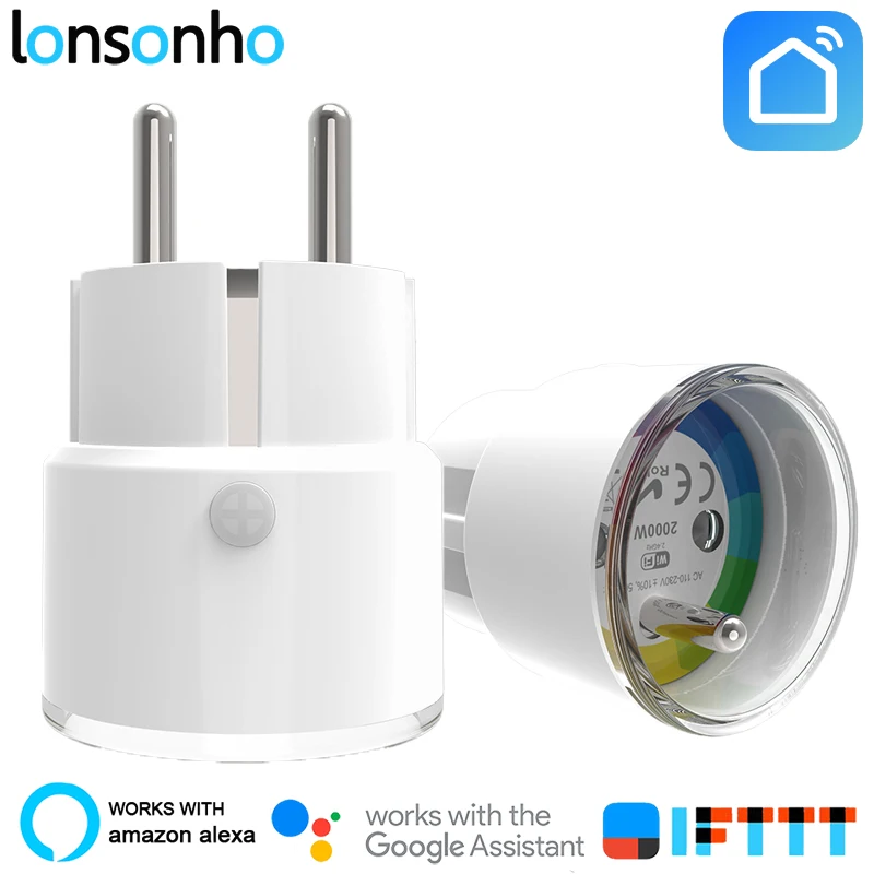 Lonsonho Smart Plug Wifi Smart Socket Poland France Euro UK US Outlet 10A Works With Google Assistant Home Mini Alexa IFTTT Lonsonho Smart Plug Wifi Smart Socket Poland France Euro UK US Outlet 10A Works With Google Assistant Home Mini Alexa IFTTT