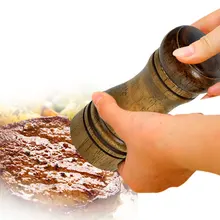 Высококачественная ручная мельница для соли и перца материал из дуба Портативные Кухонные шлифовальные инструменты керамическое движение F001201
