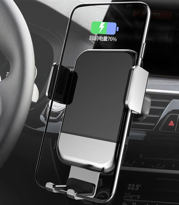 

Qi Car Wireless Charger For iPhone Xs Max Xr X Intelligent induction Fast Wirless Charging Car Phone Holder