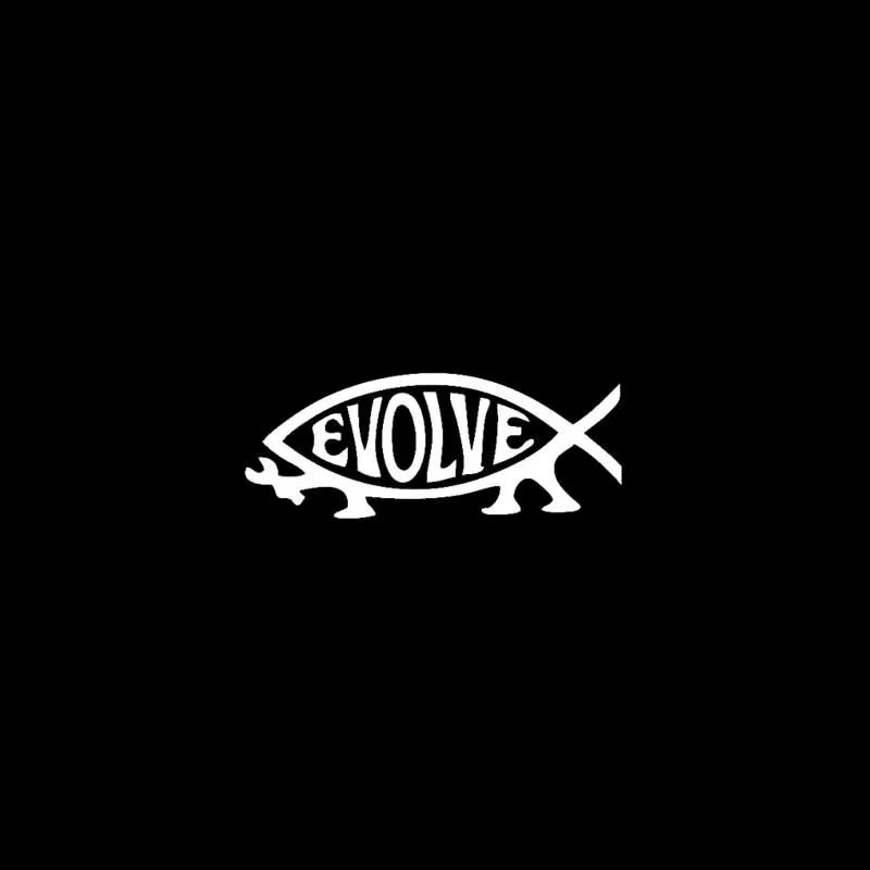 YJZT 12 7 см * 4 9 EVOLVE Виниловые наклейки с изображением Иисуса на мотоцикл