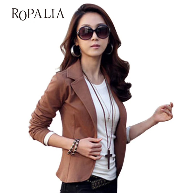 

Women Blazer Coat Fashion Jacket Fashion Lady Long Sleeve One Button Suit Ladies