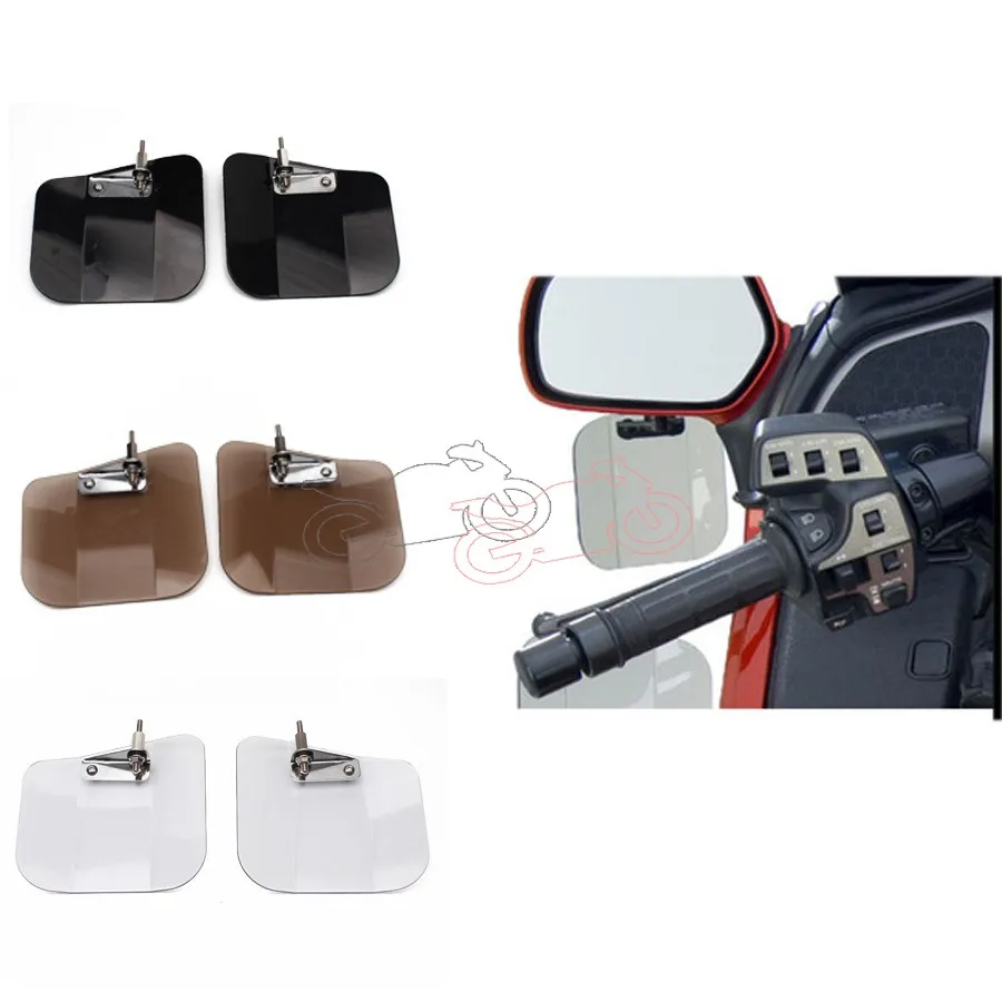 Motorcycle Air Wing Deflector Windshield Mirror Mount Install