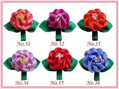 28pc bloom cat Different Shapes 2&quot Kids Girls Hair Bows Clips Hand Customize Accessories Flower Red and Pink | Детская одежда и