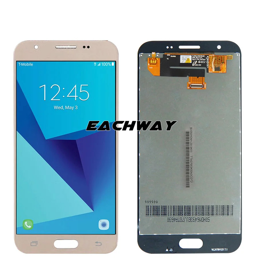 J327 ЖК дисплей для SAMSUNG Galaxy J3 prime 2017 кодирующий преобразователь сенсорного экрана в