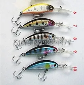  4.8g/4.5cm Deep Swim Floating Type VMC hooks Crank Bait Fishing Lure Hard Plastic Fishing Tackle Fo