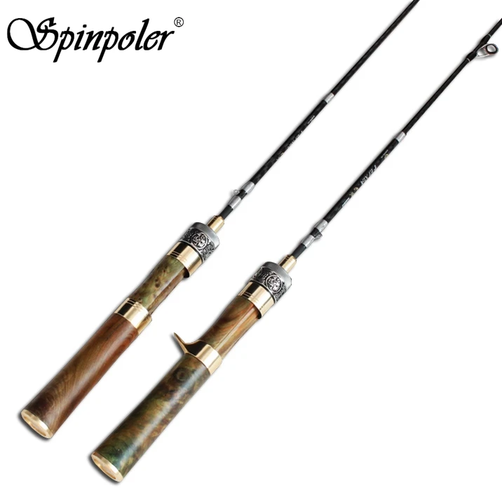 

Spinpoler Brand Fuji 1.4m UL Soft Fishing Rod 2 Sections Wood Handle Ultralight Spinning/ Casting Rod Stream Lure Fishing Rod