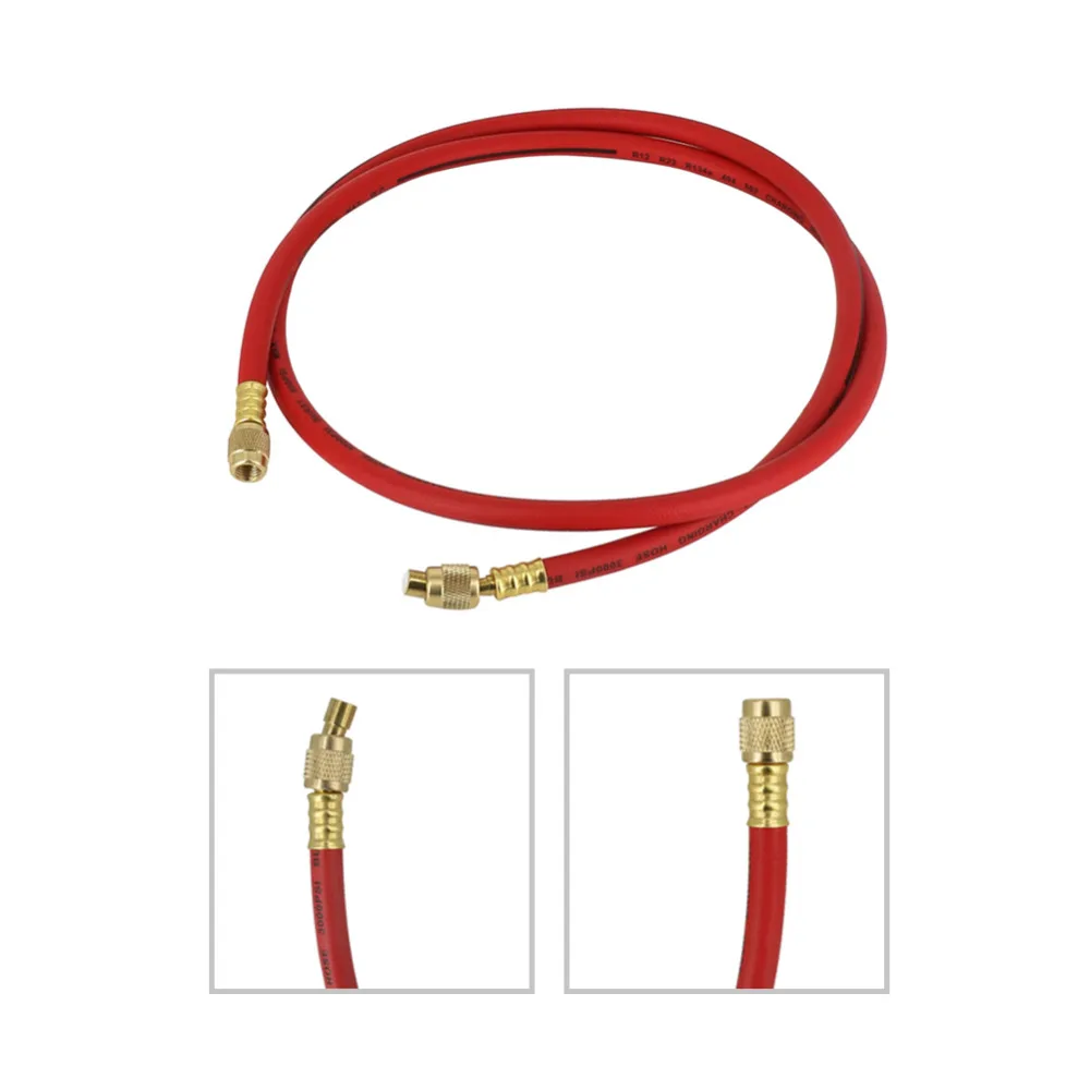 US $23.99 150cm Car Refrigeration Charging Hoses Air Condition Fluoride Pipe Refrigerant Filling Pipe Refrigerators Repair Tool For Dy517