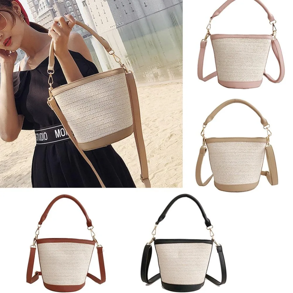 straw bag white