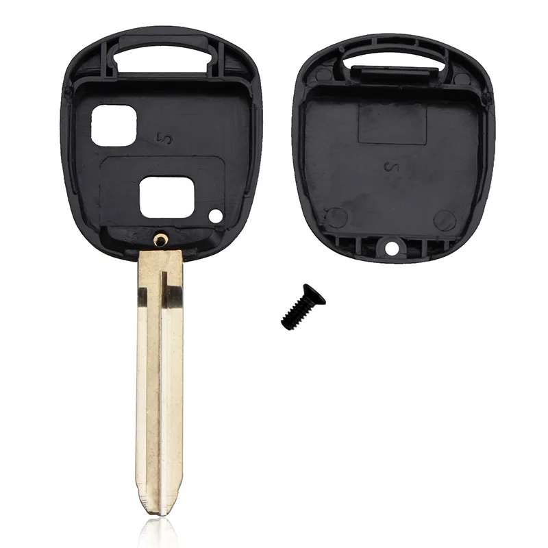2 Button Remote Key Case Car Key Fob Shell Case Cover Replacement For Toyota Prado Tarago Camry Corolla