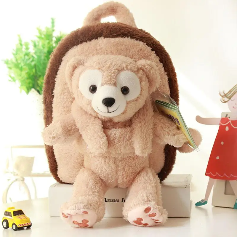 Stellalou Rabbit плюшевый рюкзак Duffy Bear новые друзья мягкие игрушки Детский Школьный Рюкзак Мягкая Кукла Плюшевая сумка в форме животного подарки для девочек - Цвет: Белый