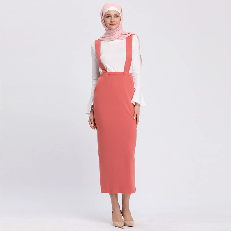 Vestidos abaya Дубай Ислам Арабский длинный подтяжки юбка подтяжки мусульманский хиджаб платье Абая для женщин турецкая исламская одежда