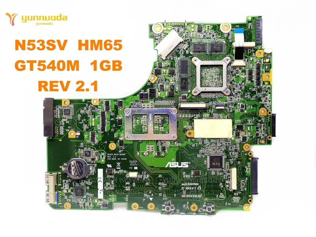 Оригинальная материнская плата для ноутбука ASUS N53SV N53SV HM65 GT540M 1 GB REV 2,1 протестирована хорошая бесплатная доставка