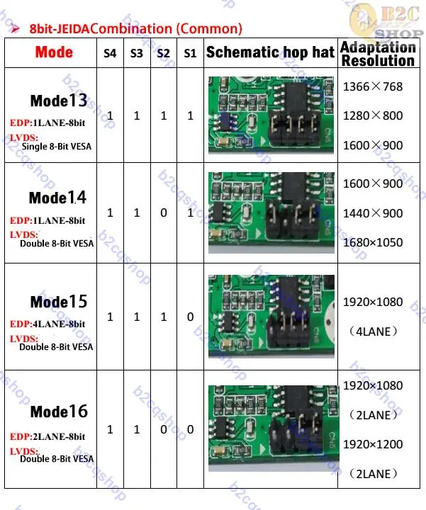 LVDS to eDP Signal Conversion Adapter Board 30pin driver board LCD Controller EDP driver EDP converter