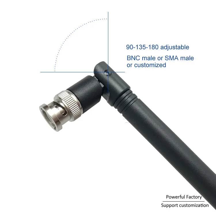 Внешний Wifi 2,4G 315 Mhz 433 Mhz резиновый стержень подвижный BNC Мужской 6dBi Omni 900/1800 M GSM антенна 1 шт