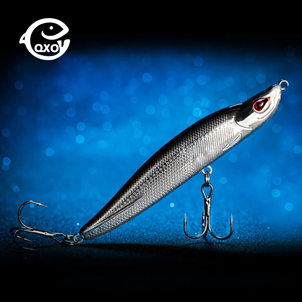 QXO Fishing Lures Silicone Bait Wobblers Peche For Fishing Pancil Sea Fishing All Goods Lures Artificial Feeder 8/9.5cm 11/16g