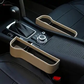 

1pcs 2 Model Storage Box Car Organizer Seat Gap Pu Case Pocke Phone Coins Cigarette Keys Cards Cups For Cars