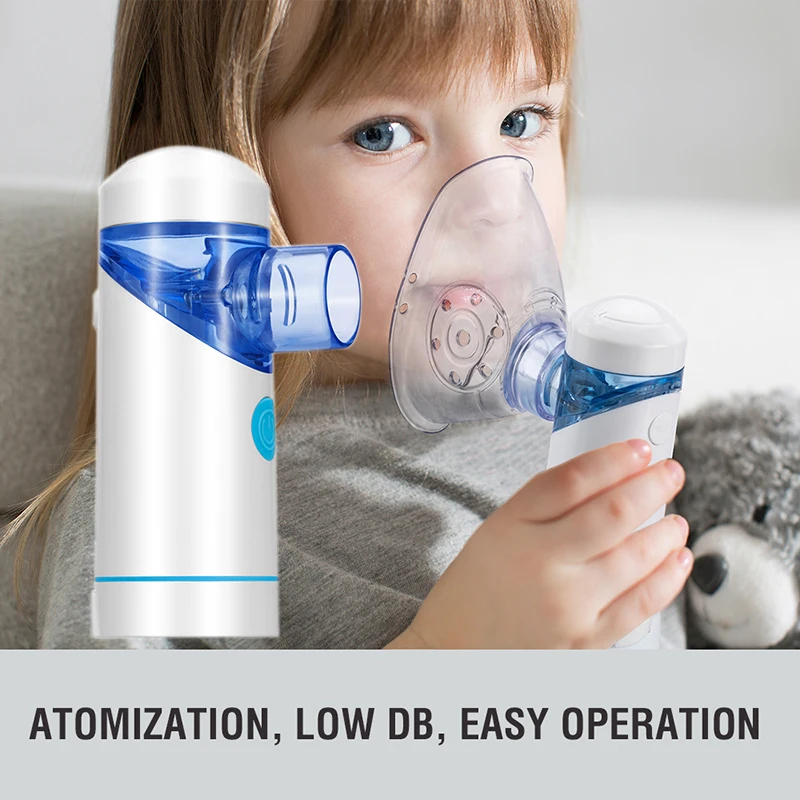 

Health Care Mini Handheld Portable Inhale Nebulizer Silent Ultrasonic Inalador Nebulizador Children Adult Automizer
