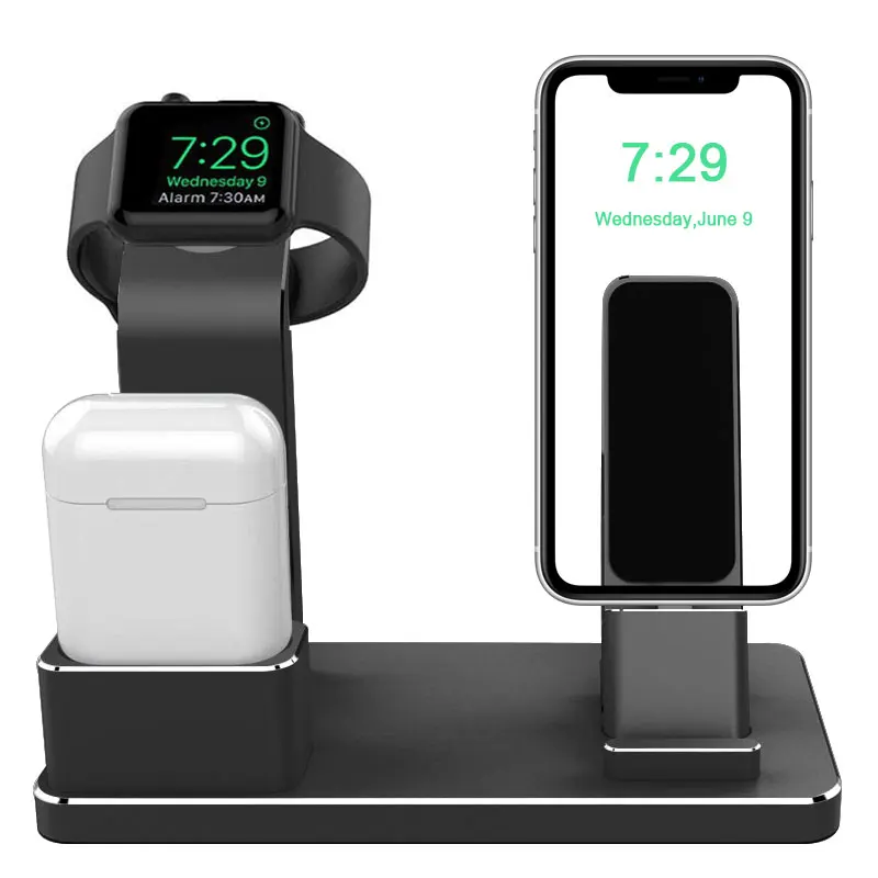 

Charging Dock Station Stand Holder For Apple Watch Phone Holder Charging Phone Stand For iPhone X XR XS MAX 8 7 Plus