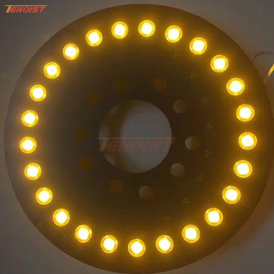 

New Round Yellow Round Tire Brake Rear Light For Wrangler JK 07-16