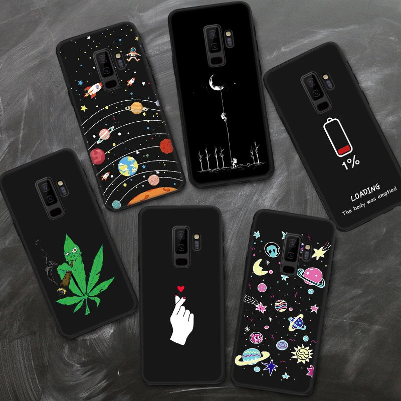 

GerTong Black Matte TPU Silicone Back Cover For Samsung Galaxy Note 9 8 S9 S8 J3 J4 J6 A6 A8 Plus 2018 A5 A7 2017 Soft Case Capa