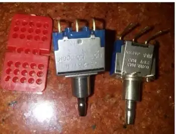 

Free Shipping 2pcs/LOT Japanese button switch DB-2511H toggle switch 0.4VA28V with circuit board positive bend 3 feet